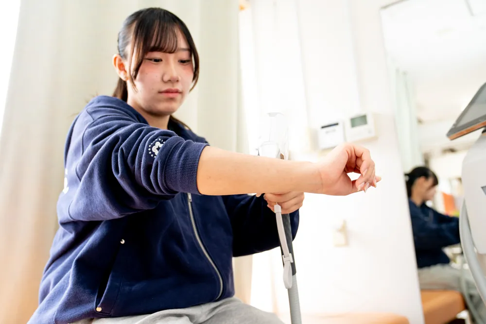 照射の様子